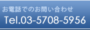 お電話でのお問い合わせ：Tel.03-5708-5956